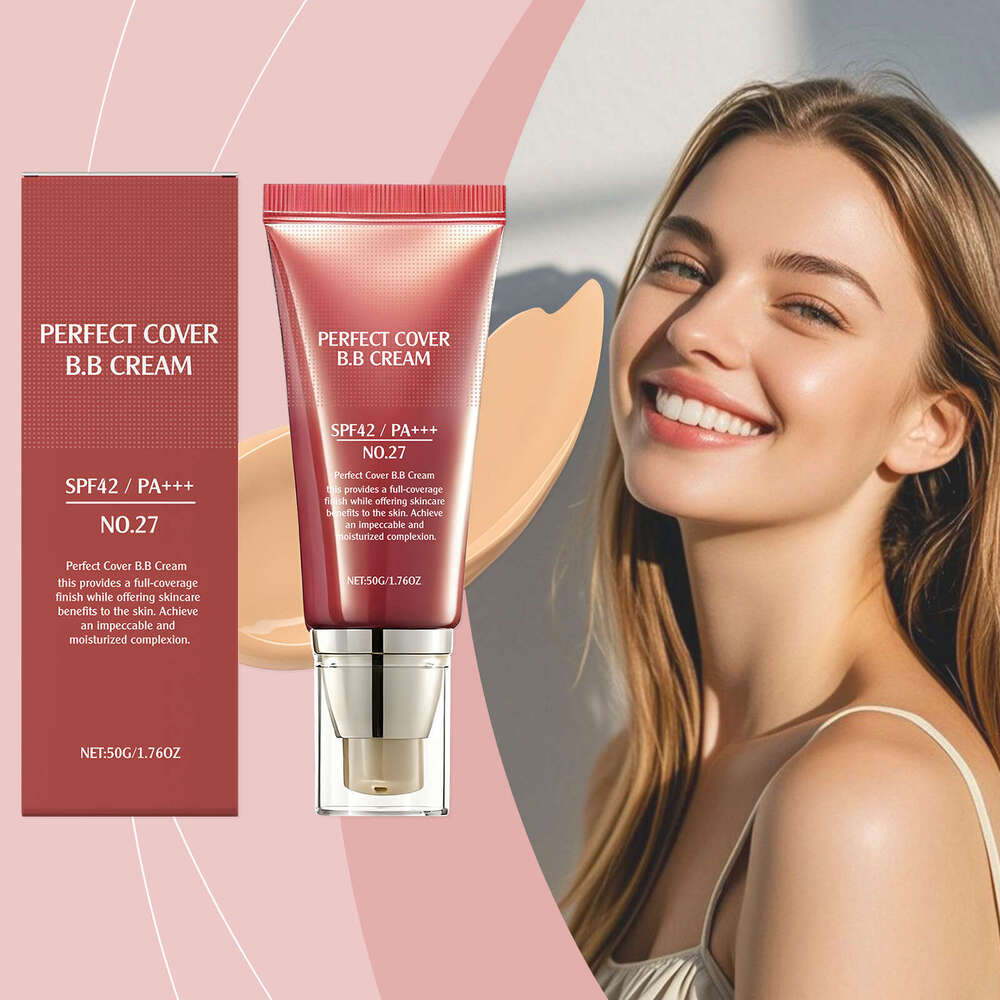 AMZ Medium Skin Tone Softening Concealer BB Cream Gentle Moisturizing Hydrating Soft Lightweight Skin-Friendly Matte Clear Daily Long-Lasting