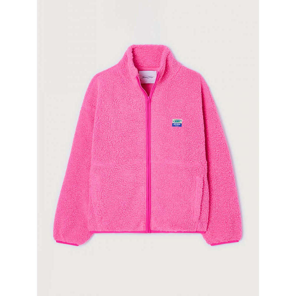 Spring Autumn European and American cross-border popular solid color casual fleece zip-up jacket with a stylish design, suitable for commuting