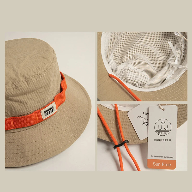UV Protection Sun Hat for Outdoor Wide Brim Fishing Bucket Hat Men Women Summer Camping Beach Cap Sun hats for Women 260204
