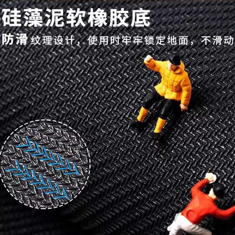 Panda cartoon bathroom absorbent diatomite floor mat for entryway natural rubber non-slip dirt-resistant dust-absorbing S260207