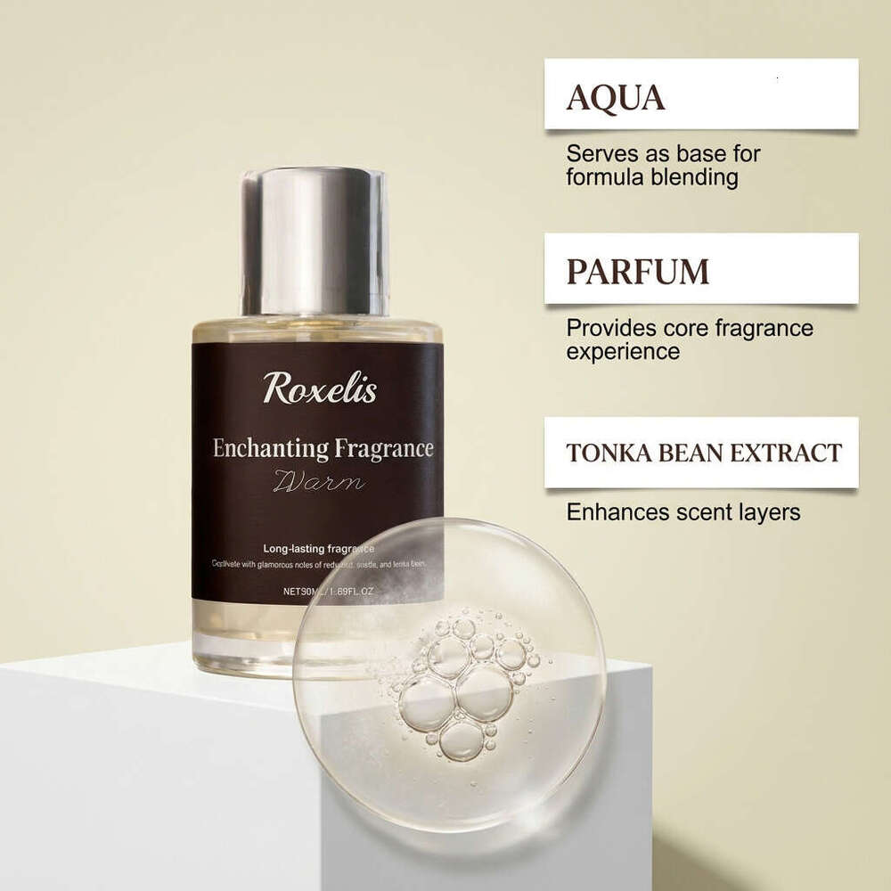 Roxelis Wooden Amber Good Times Fragrance - Light, Elegant, Fresh, Long-lasting Natural Scent for Daily Commuting and Dating
