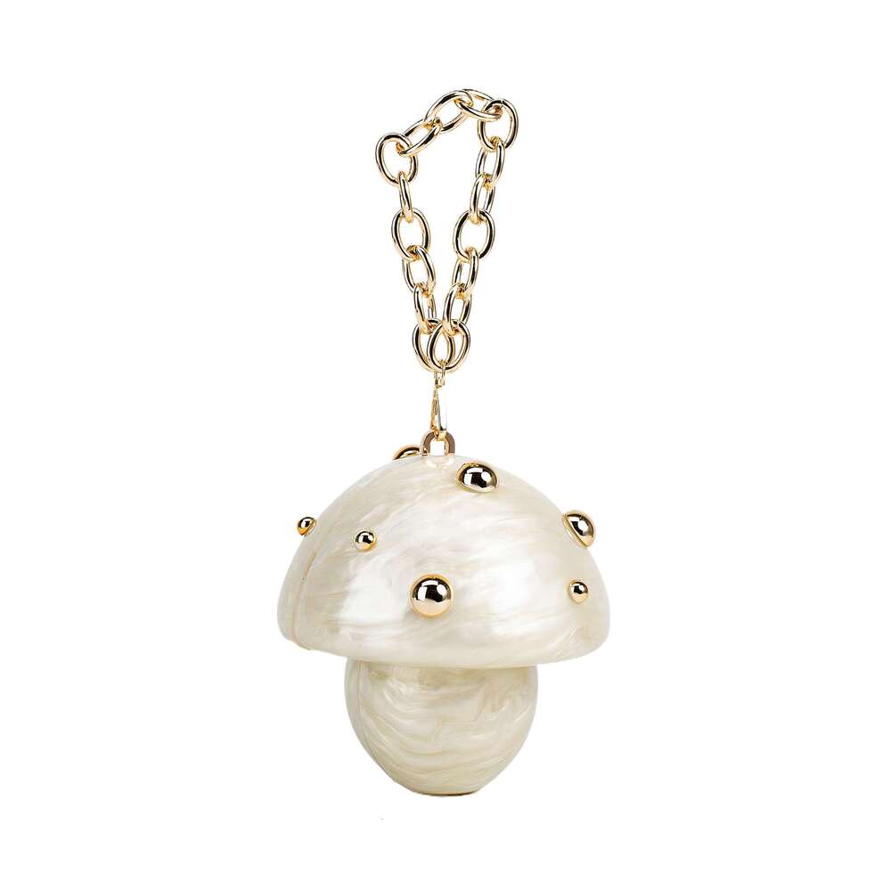 Foreign Trade Women's European And American New Style Handheld Mushroom Acrylic Fashion Wedding Evening Clutch Bag