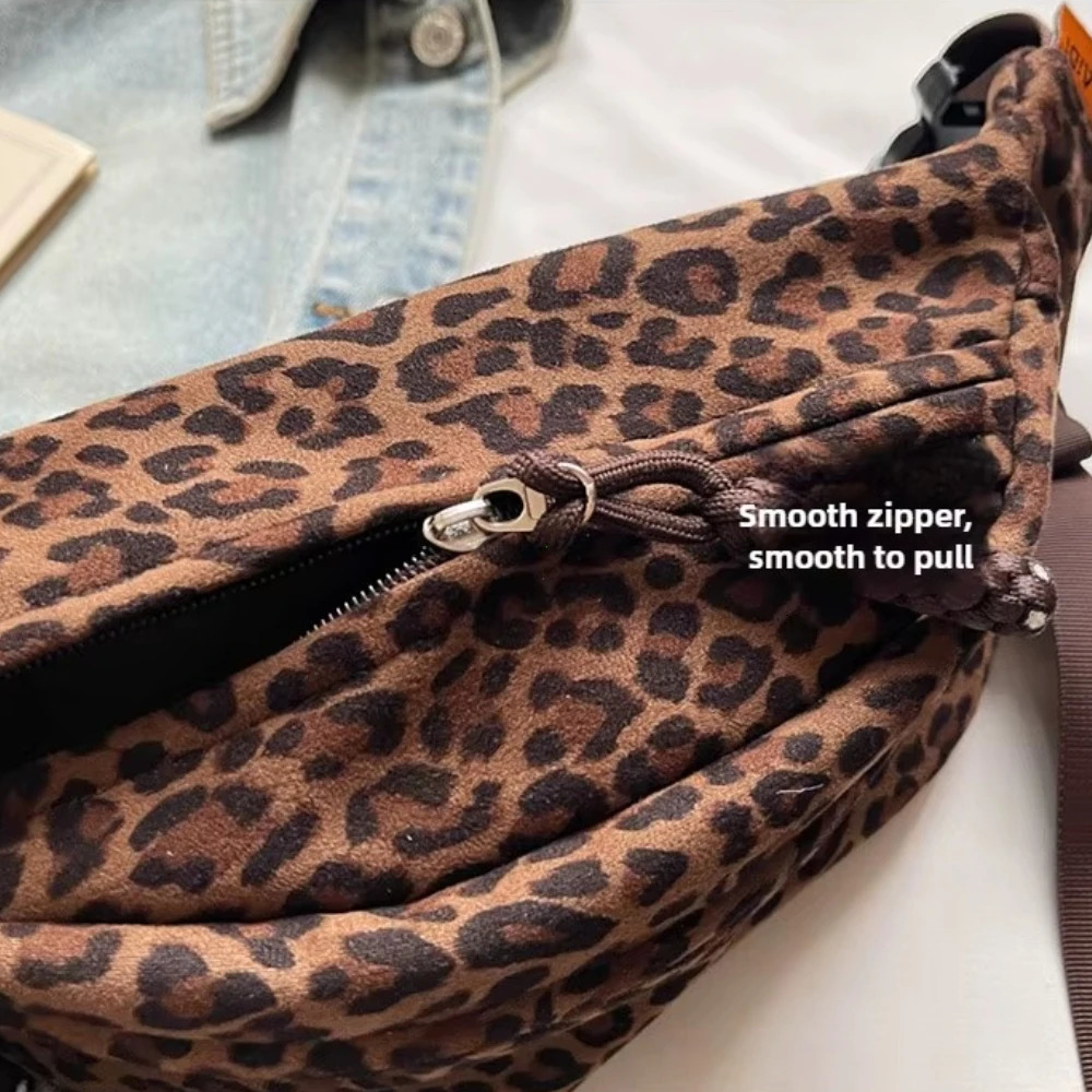 Multifunctional Waist Bag Womens Leopard Print Chest AutumnWinter Fashion Crossbody Trendy Sporty Packs bolsa 260208