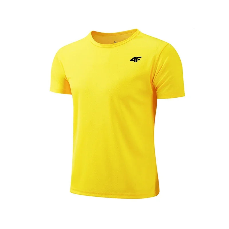 Mens Summer Exercise Trainning T-shirt High Quality Breathable Quick Dry Short Sleeved Top Marathon Gym Fitness Tees 260207