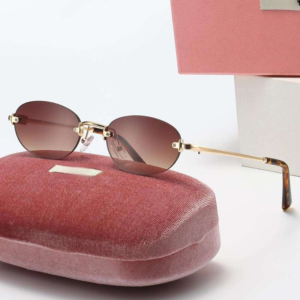 Color-Changing Frameless for Women Korean Retro Cross-Border Trendy Round Anti-Blue Light Plain Frame High-End Fashion Glasses