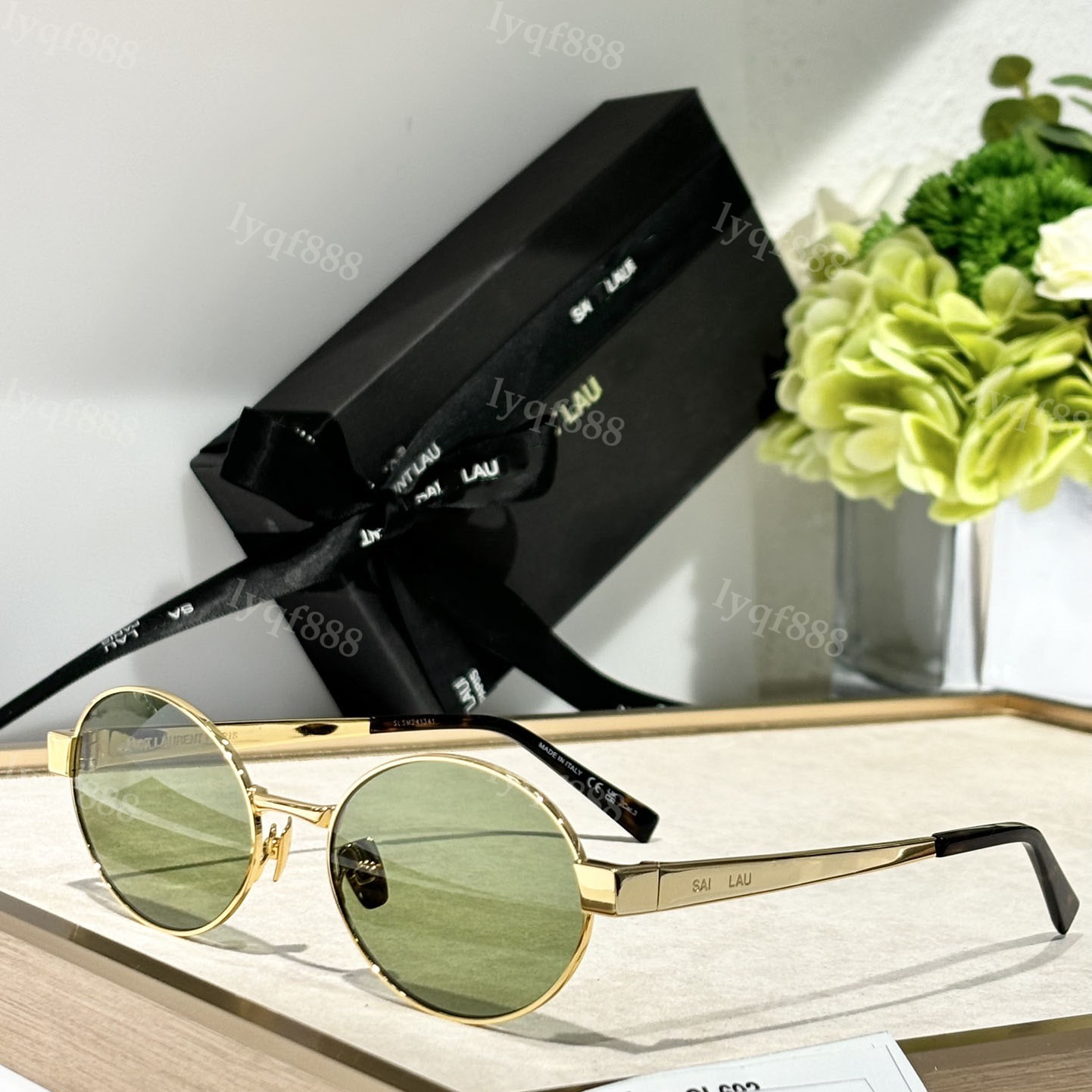 designer sunglasses classic Cat Eye Square Frame sunglasses for women Travel trend Beach shading UV protection polarized fashion glasses with box