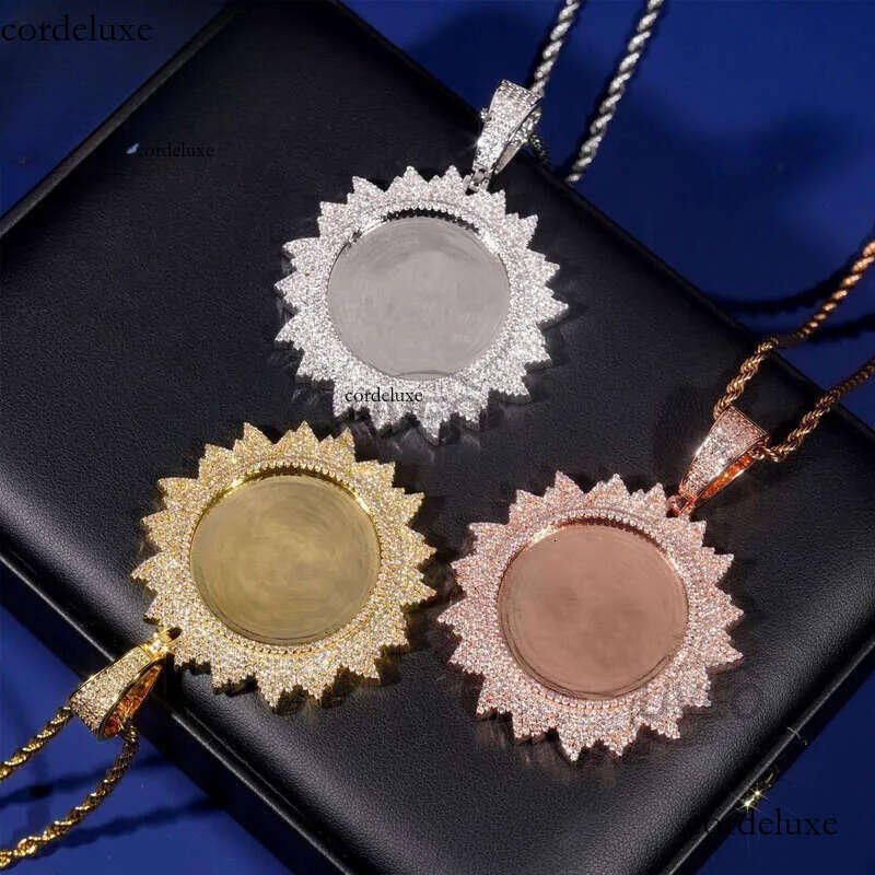 Iced Out Sterling Sier Jewelry Gold VVS Hip Hop Pass Dia Tester Pendant Cuban Link Chains Fashion Gift Moissanite Chain 48