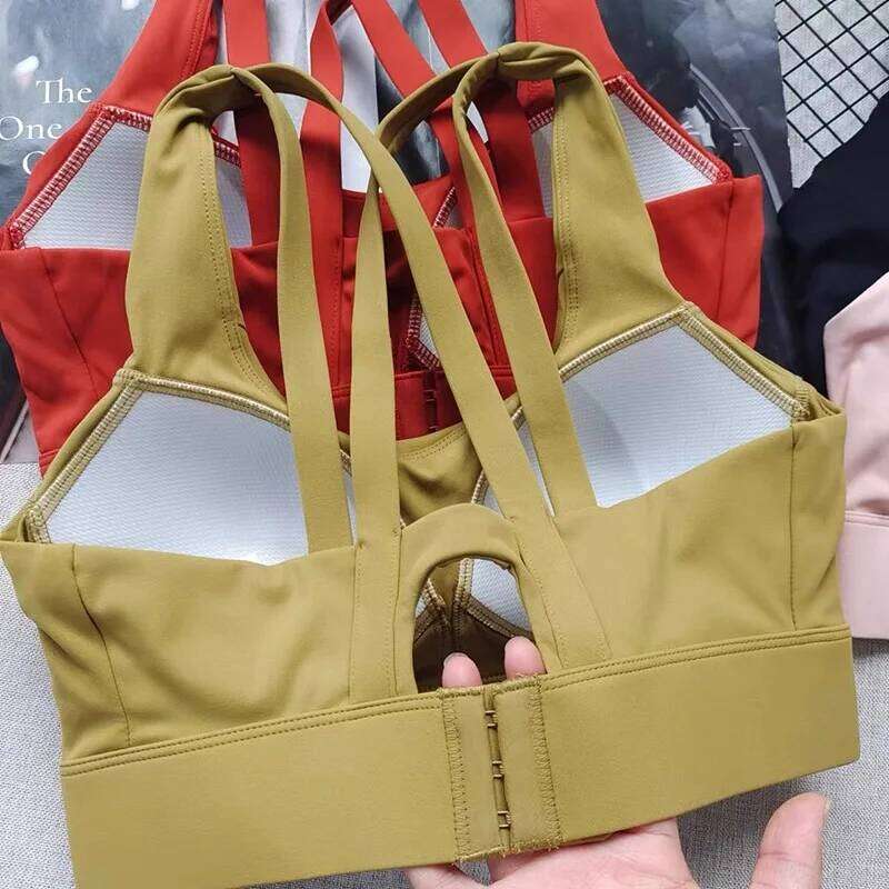 Women's High Intensity Sports Shock Resistant Running Fitness Integrated Quick Drying Yoga Bra Beautiful Design 26Y0209