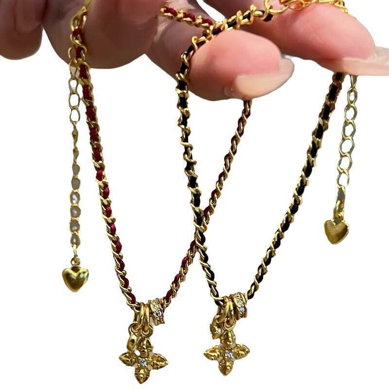 Necklace Designer For Women Red String Vajra Bracelet For Women 2026 New DIY Black Gold Bracelet