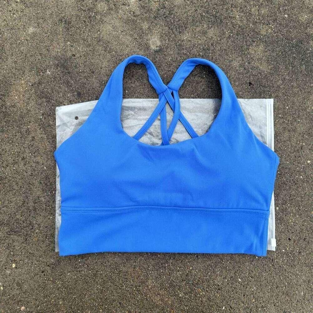 Solid Color Butter Cross Gym Yoga Underwear Women Hollow shoulder straps Fitness sport Bra Top Comprehensive Training pad 26Y0209