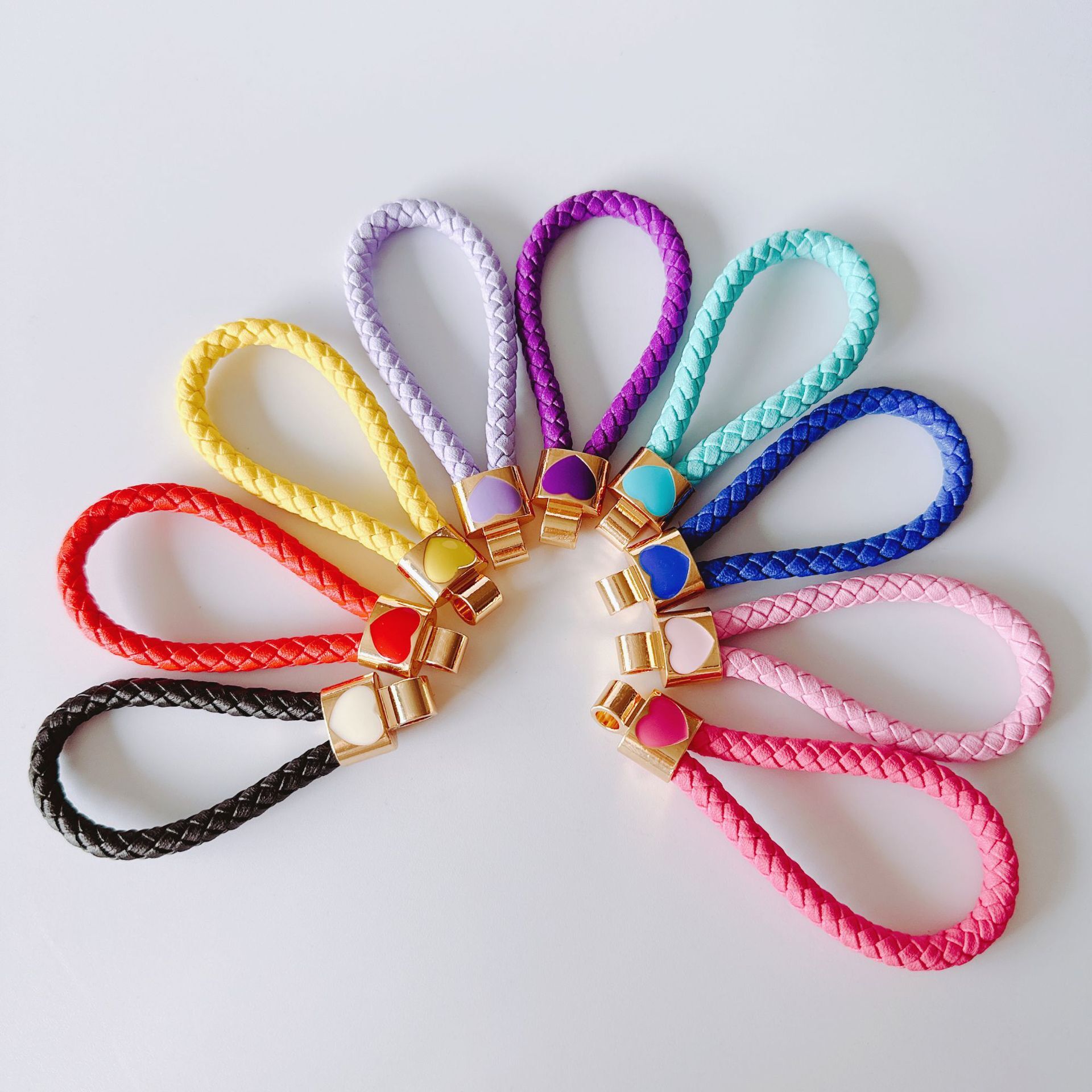Creative Cute Alloy Rhinestone Oil Drop Simulation Fruit Lemon Keychain Car Bag Pendant Supermarket Gift