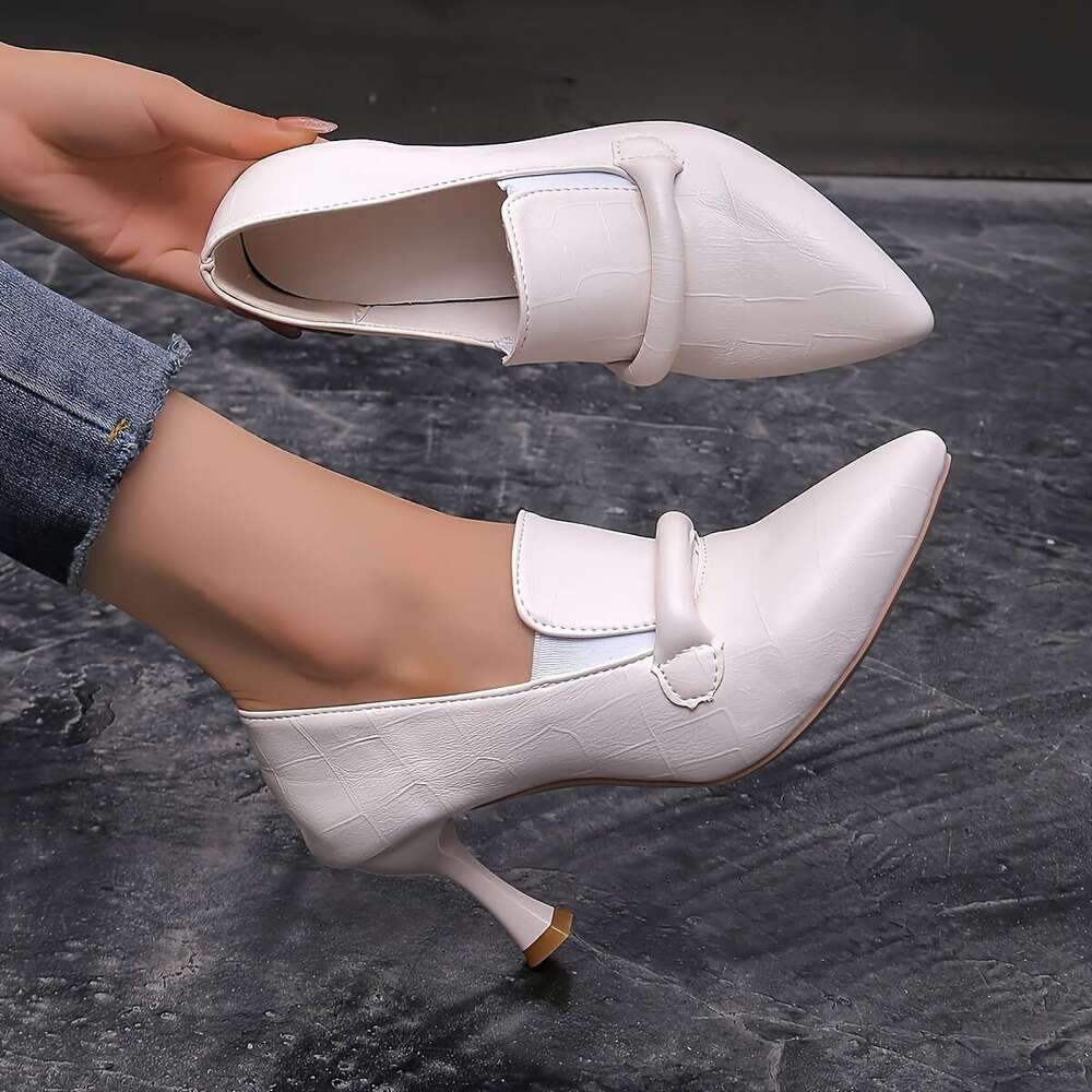 New Black Stiletto Heels Women Designed Spring Summer Featuring A Pointed Toe And Non Slip Sole Perfect For Formal Events MOJIDASHU