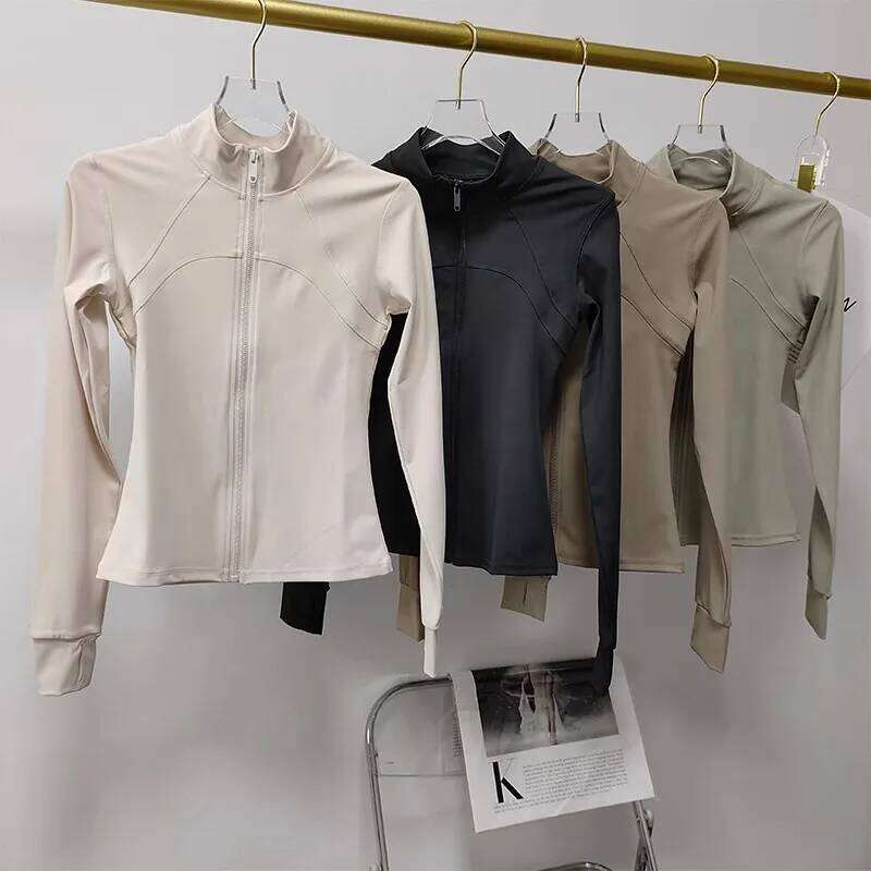 Women's Quick-Drying Long Sleeve Running Training Fitness Top Gym Workout Sweatshirt - Casual Sports Coat 26Y0209