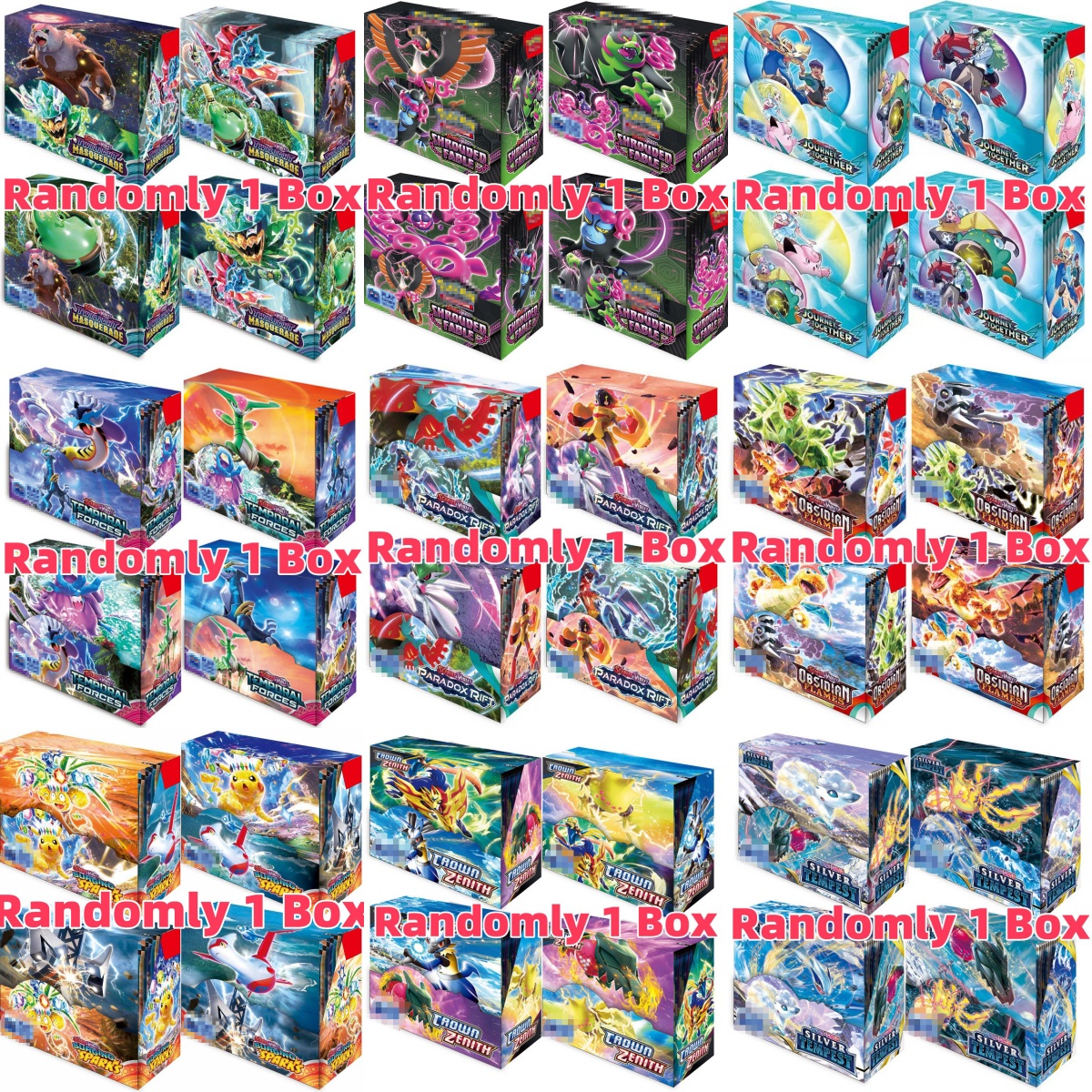 360Pcs/Box Collection Card Cartoon Game Peripheral Elf Flash Card Pet Toy Children Boy Hobby Collectible Birthday Gift