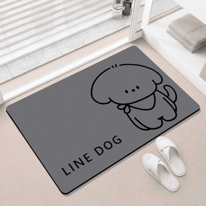 Diatom mud floor mat bathroom absorbent foot mat non-slip mat for bathroom entrance quick-drying and wear-resistant household foot mat S260207