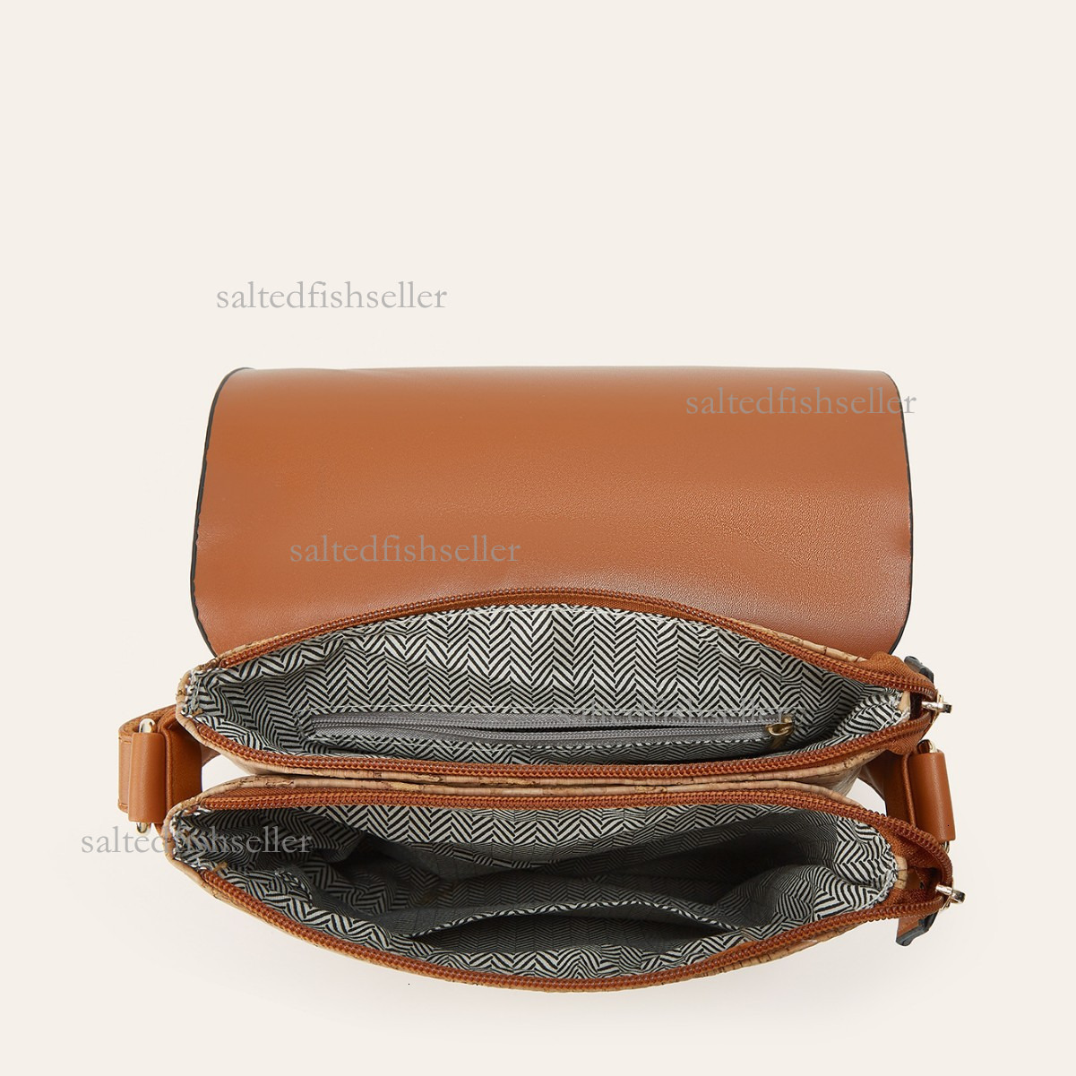 2026 Luxury New Vertical Mini Backpack Fashion Retro Men's Printed Bark Travel Bag Casual Fashion Student Backpack Ethnic Style Trendy Shoulder B