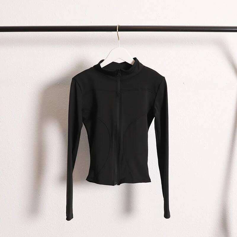 Yoga Coat Flexible Active Wear Women Zip Up Gym Sports Fitness Casual s with Thumb Holes 26Y0209
