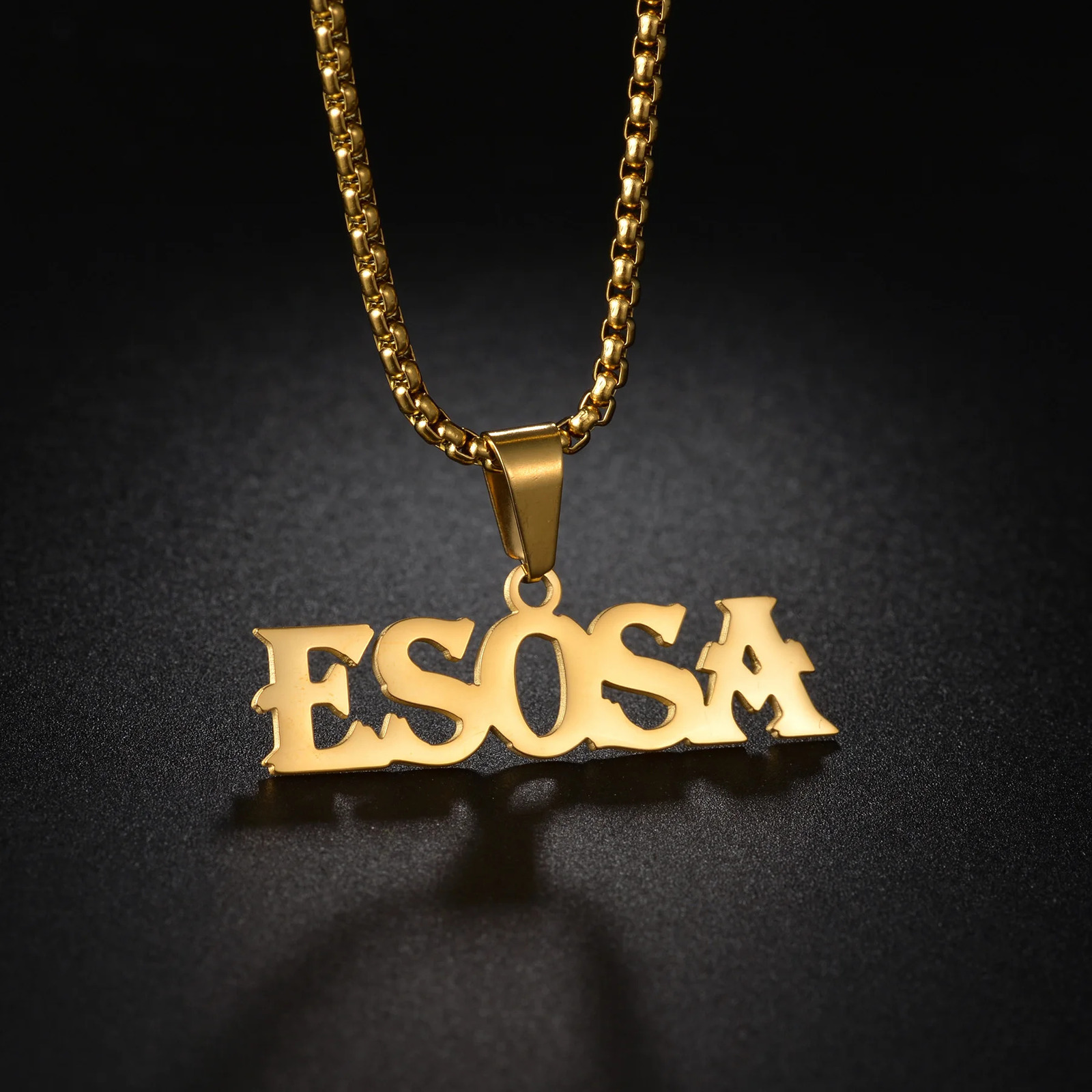 Trendy Customized Double Names Pendant Necklaces for Women Stainless Steel Personalized Crown Thick Chain Birthday Jewelry Gift 260206