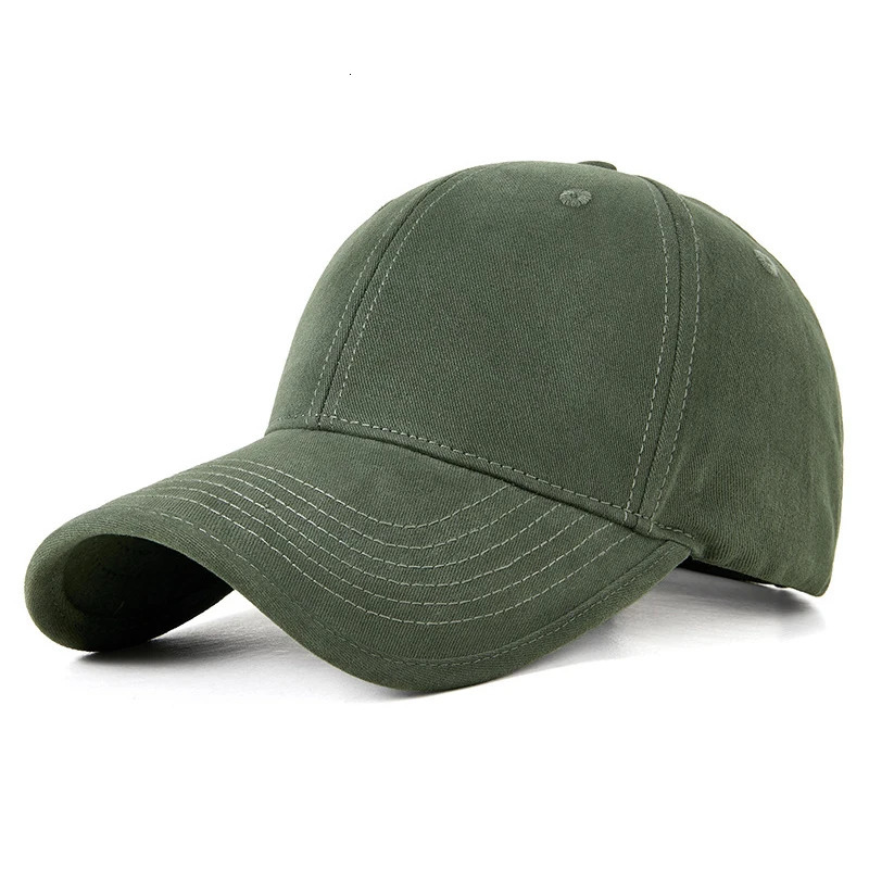 XXL Brushed Big Head Winter Men Baseball Caps Large Size Cotton Hard Lined 260208