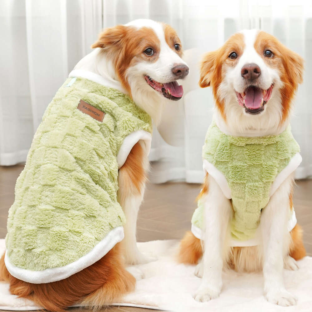Pet Clothing Autumn Winter Clothes Plush New Apparel Golden Retriever Large Dog Cat Clothes Supplies