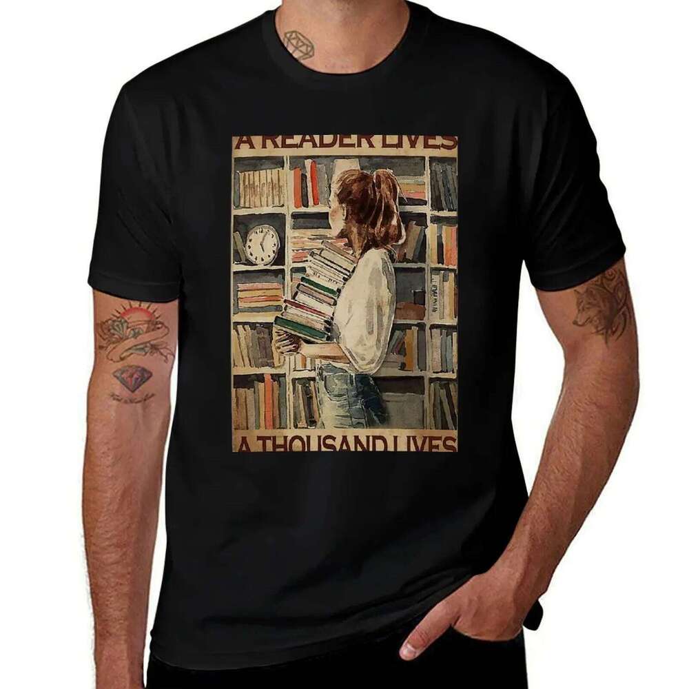 reader a thousand lives girl love book cotton shirt pack mens graphic anime t shirts for man T-Shirt X260209