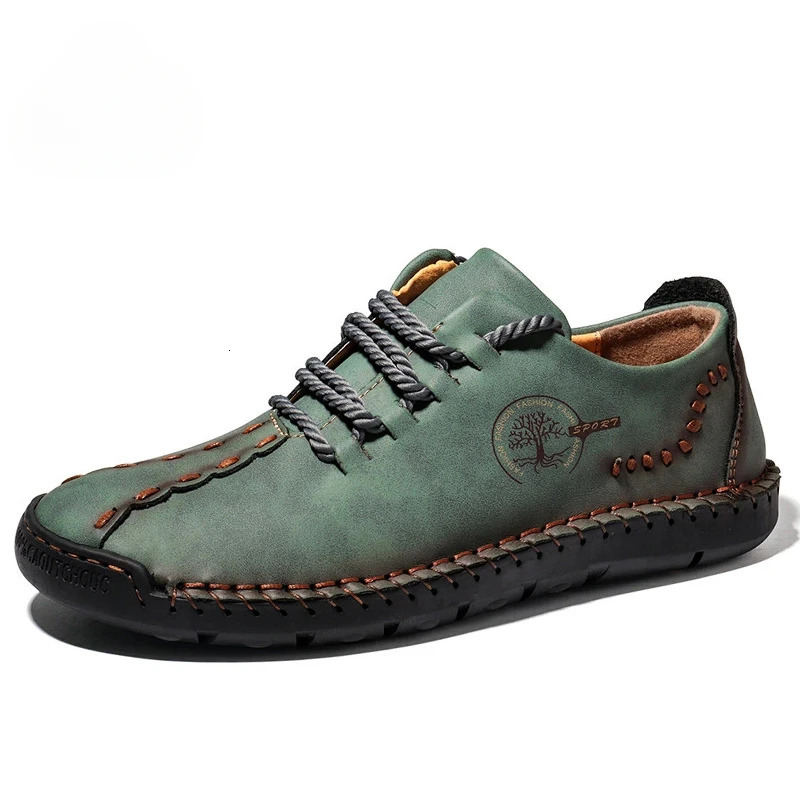 Handmade Leather Casual Men Shoes n Sneakers Man Comfortable Loafers Moccasins Driving Shoe 260126