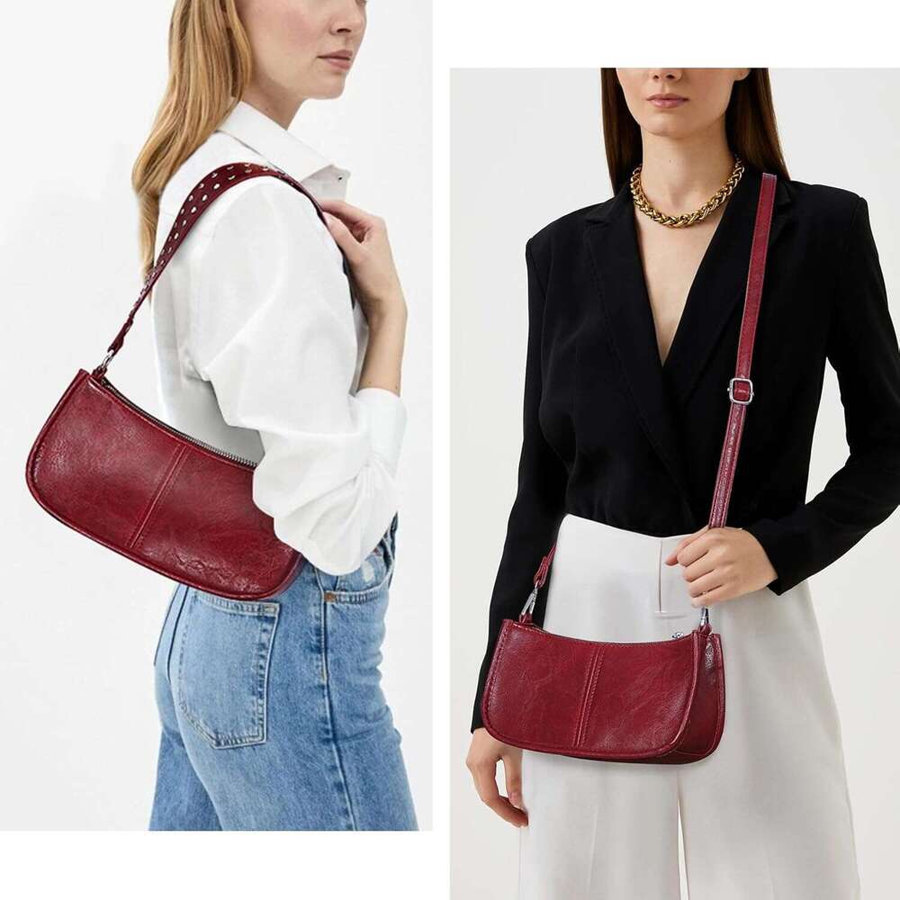Bags For Women Y K And Handbags Retro Studded Crossbody Bag Small Shoulder Purse Leather Hobo Handbag