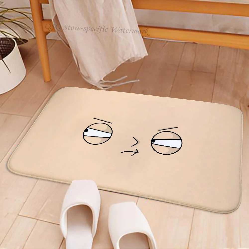 1pc Anime F-Family Guy Floor Mat Floor Mat Anti-Slip Kitchen Bedroom Handmade Tufted Rug Carpet Living Room Entrance Rug S260207
