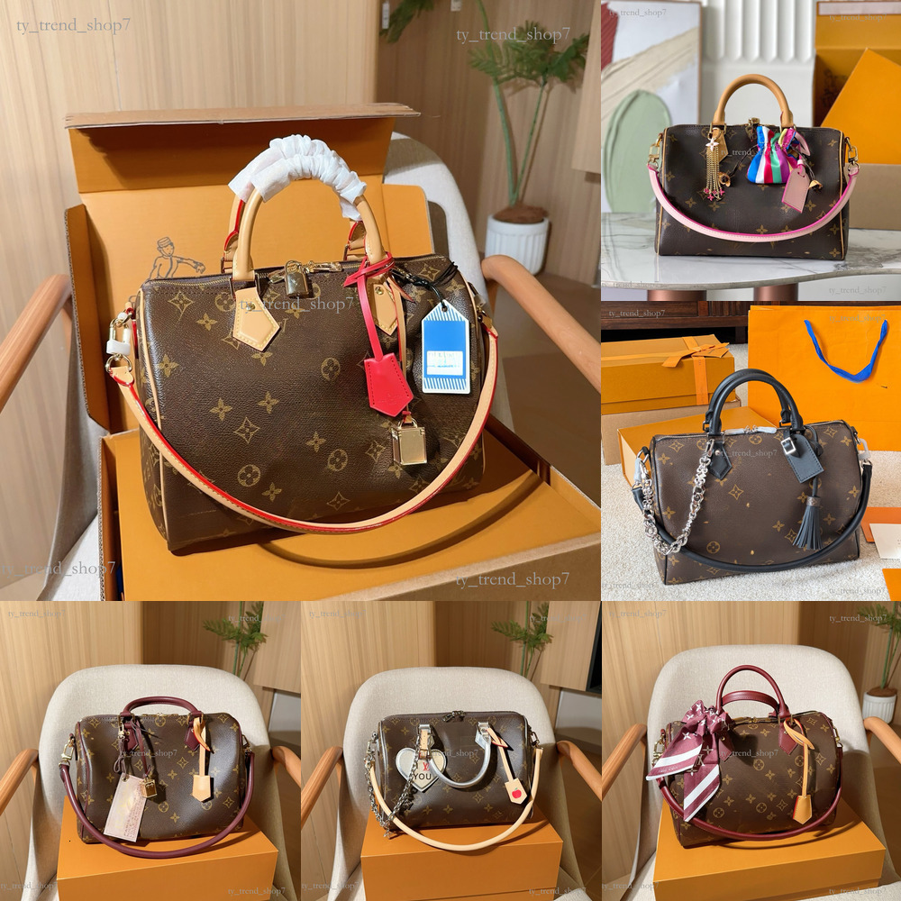 High quality Handbag lvslys Speed P9 BANDOU Soft 25 30 Takashi Murakami speeds nano letters print flowers Crossbody Shoulder bag monogram lvslvt bag Wallet Bags 92e