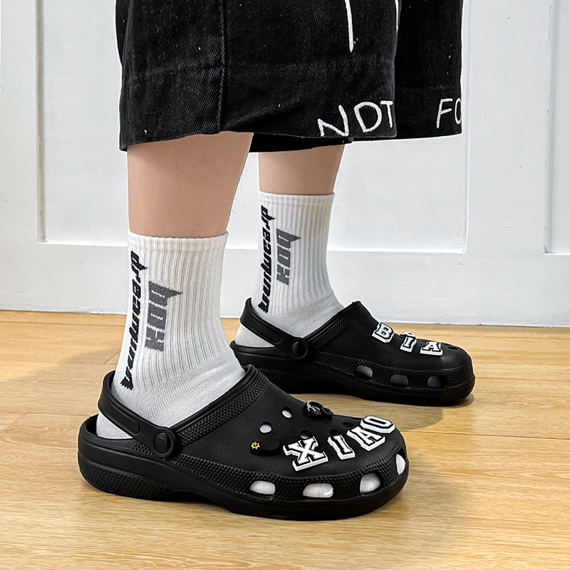 Free shipping Slippers Cave shoes for men and women anti slip soft sole women's bag head sweet beach sandals couple's shoes