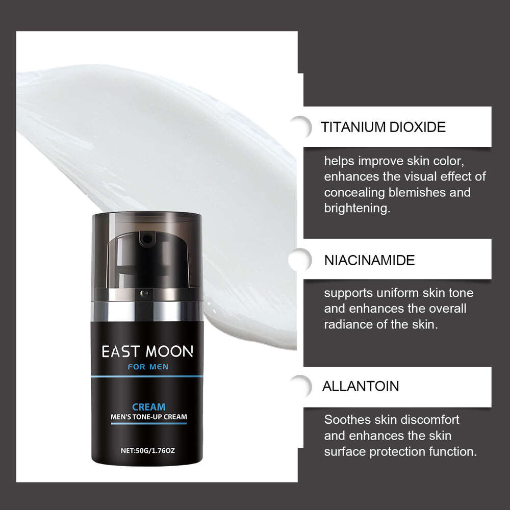 East Moon Men's Lightweight Hydrating Nourishing Skin-Friendly Natural Concealer Refreshing Moisturizing No-Makeup Cream