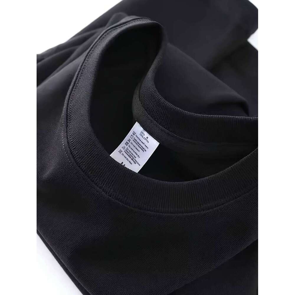 Women's Pure Cotton Short Sleeve T-Shirt - Black Cute Cartoon Duck Print Loose Fit Round Neck Casual Top, Breathable & hine X260209