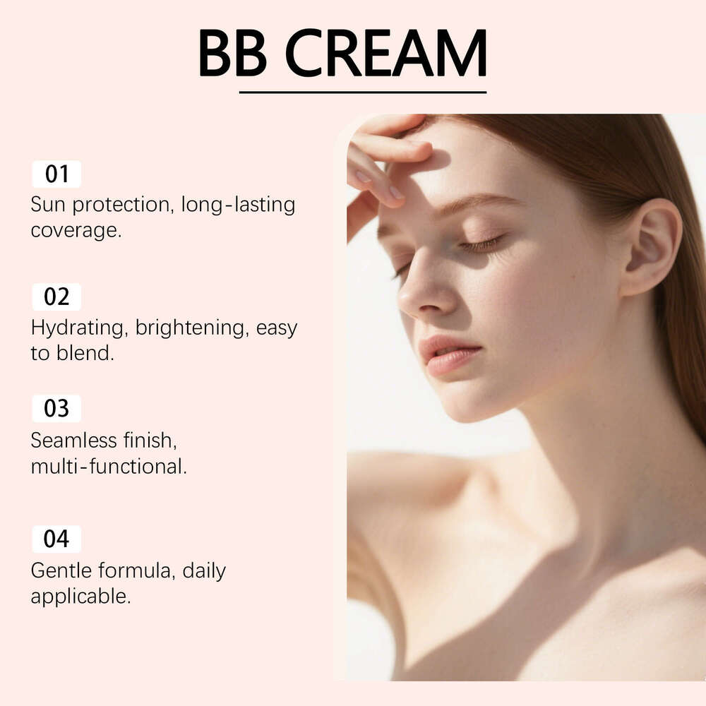 VIARELINE Touch-up BB Lightweight Hydrating Refreshing Non-Sticky Summer Outdoor Face Protective Cream
