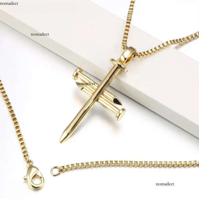 Jasen Sterg Sier Cross Necklace Gold Plated Jewelry Pendants & Charms da