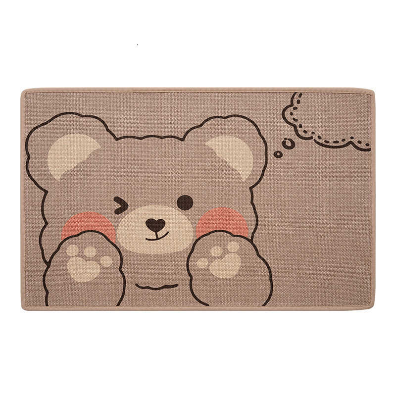 Cartoon bathroom absorbent floor mat fun non-slip mat for bathroom entrance quick-drying carpet for home toilet S260207