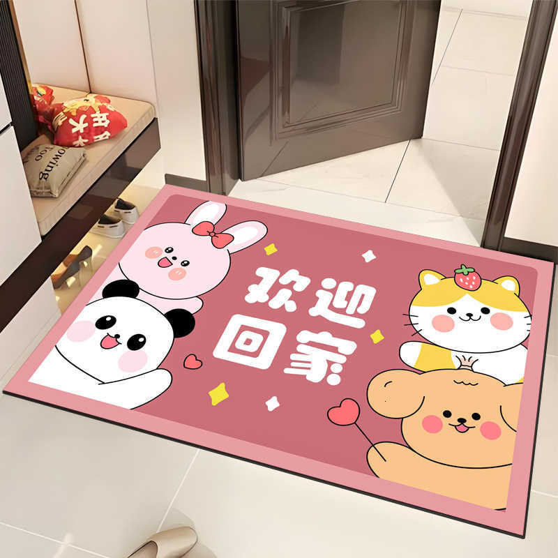 3D Entrance Home Carpet Entrance Hallway Doorway Bathroom Mat Advertisement Mat Non-Slip Water Absorbent Durable Foot Mat S260207
