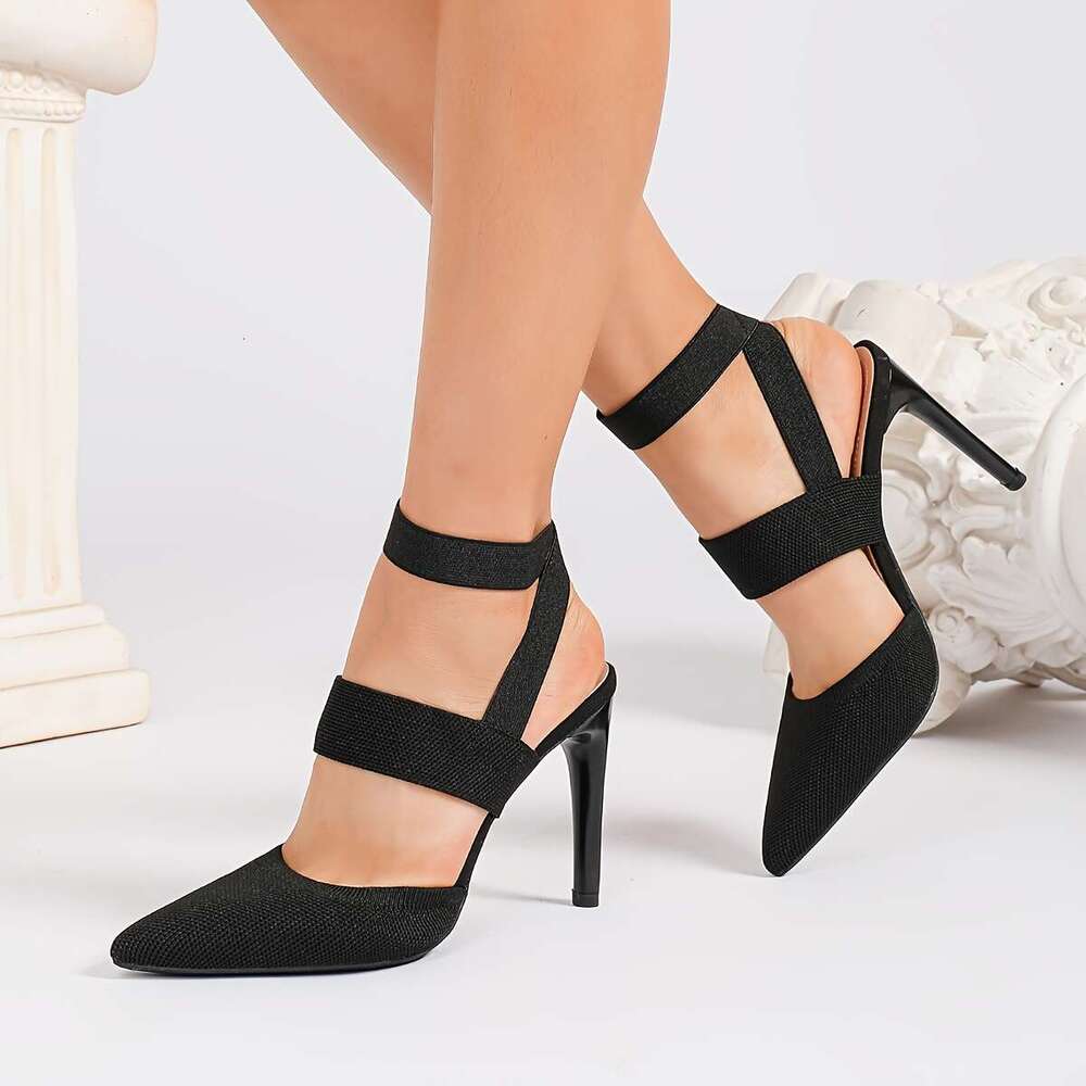 Stylish Summer Pointed Toe Slip On High Heels Elegant Breathable Versatile Women S Sandals For A Chic Look Women Shoes MOJIDASHU