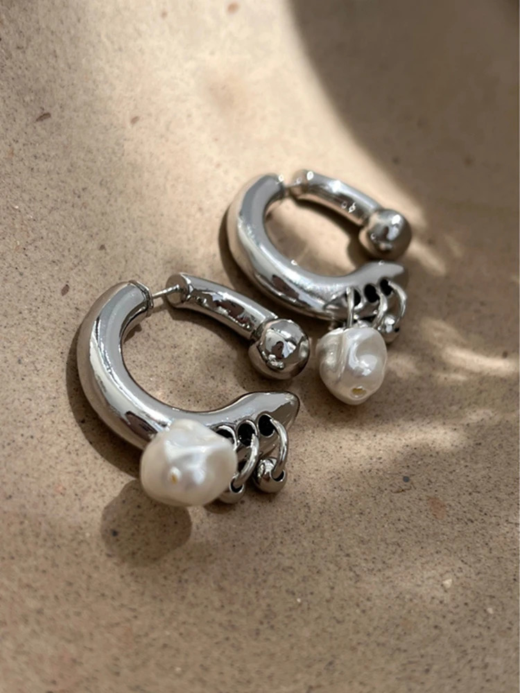 Chic pearl pendant earrings can be detachable before and after wearing INS fashion womens earrings jewelry accessories gift 260120