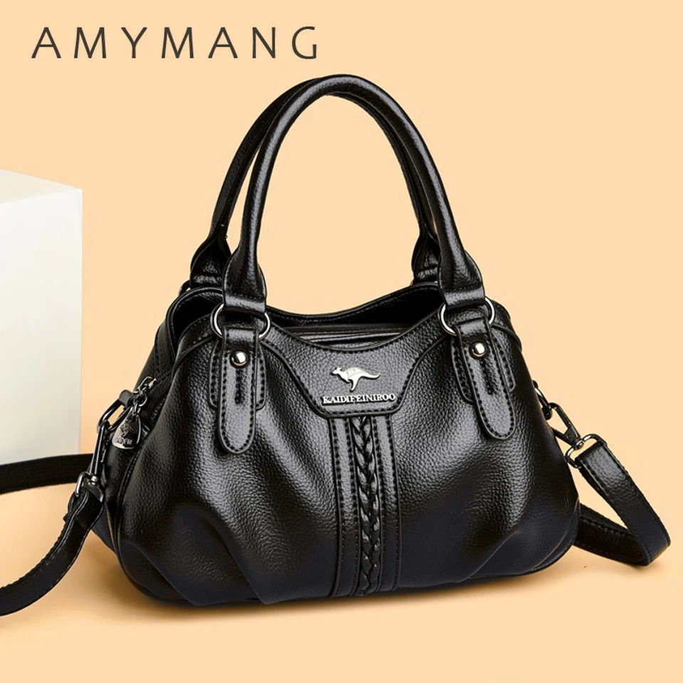 Genuine Top Quality Handbags 3 Layers Small Casual Tote Bag Crossbody Highcapacity Female Shoulder 260208