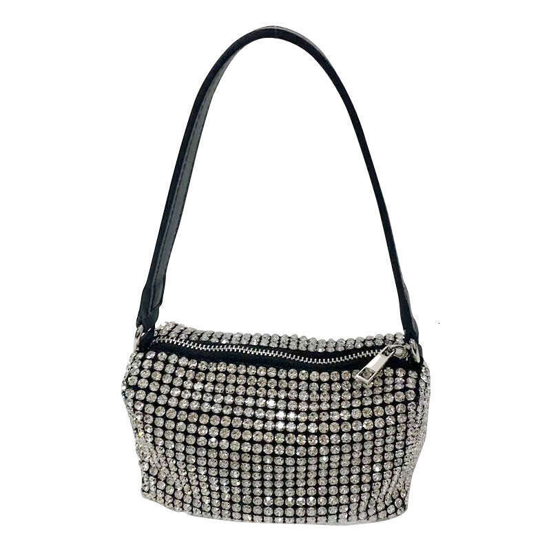 New Trendy Rhinestone Wholesale Full Underarm Factory Fashion Handheld Inlaid Diamond Evening Bag