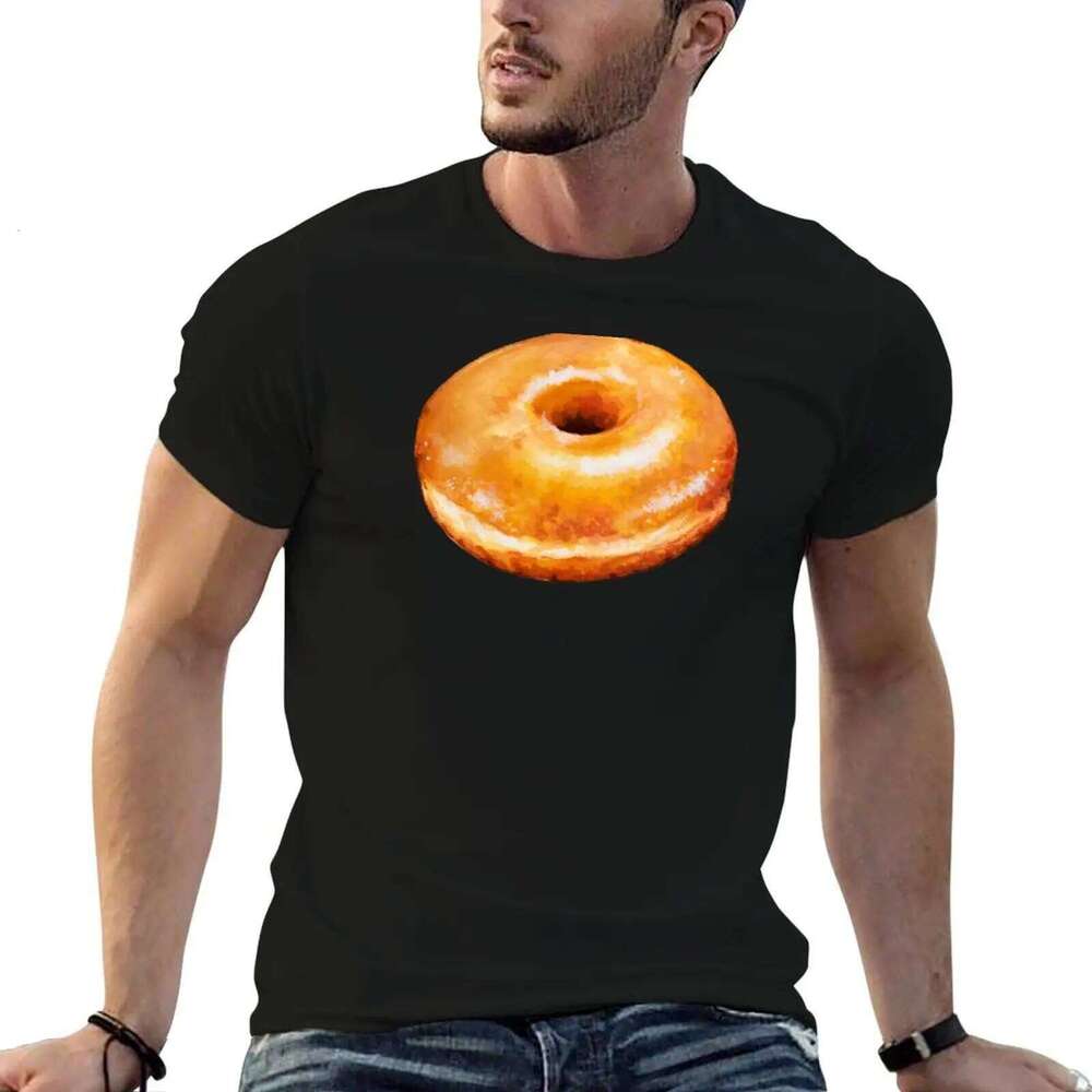 Donut T-Shirt graphic Glazed cotton t for man quality Pattern printed high shirts X260209