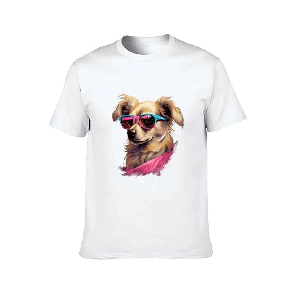 prints shirt with 100 cotton t graphic for man Chihuahua shirts percent T-Shirt Pink In tees X260209