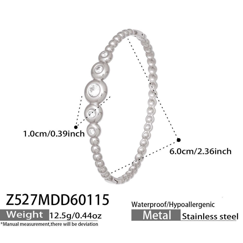 Colorful Zircon Honeycomb Clasp Bracelet Stainless Steel Gold Light Luxury Exquisite Elegant Fashion Niche Design Women's Jewelry