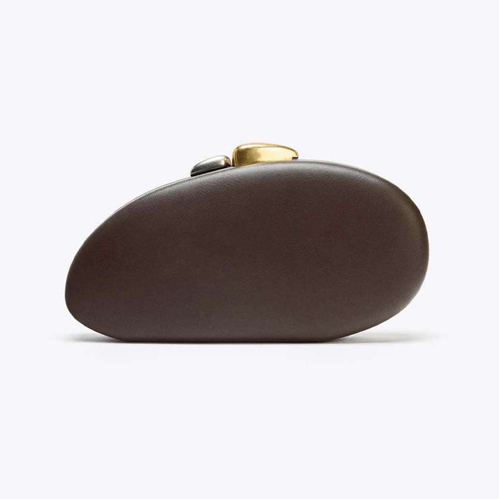 Clutch Bag Women's Foreign Trade Cross-Border European And American New Single Shoulder Crossbody Studded Unique Shape Evening Clutch Bag