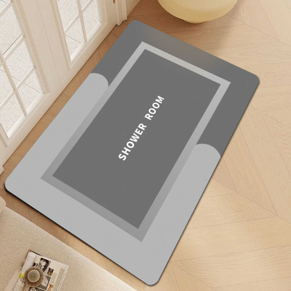 Light Luxury Diatomaceous Earth Mat Home Soft Mat Bathroom Non-Slip Absorbent Mat Entrance Door Mat Bathroom Non-Slip Mat S260207
