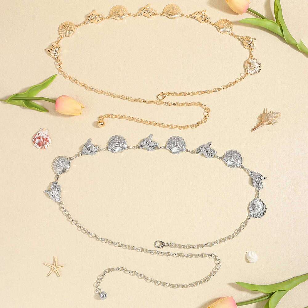 New Bohemian national retro metal fashion with skirt pants high-grade waist chain millennial style X260209