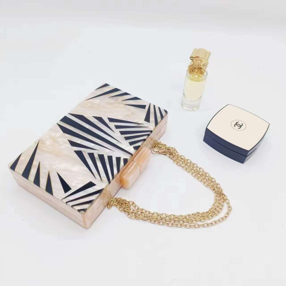 Clutch Bag Summer Cross-Border Direct Sale Evening Retro European And American Zebra Pattern Trendy Acrylic Single Shoulder Chain Bag For Women