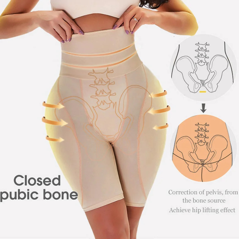 Women High Waist Trainer Body Shaper Padded Panty Fake Buttock Booty Hip Enhancer Shapewear Lift Up Butt Lifter Control Shorts 260207
