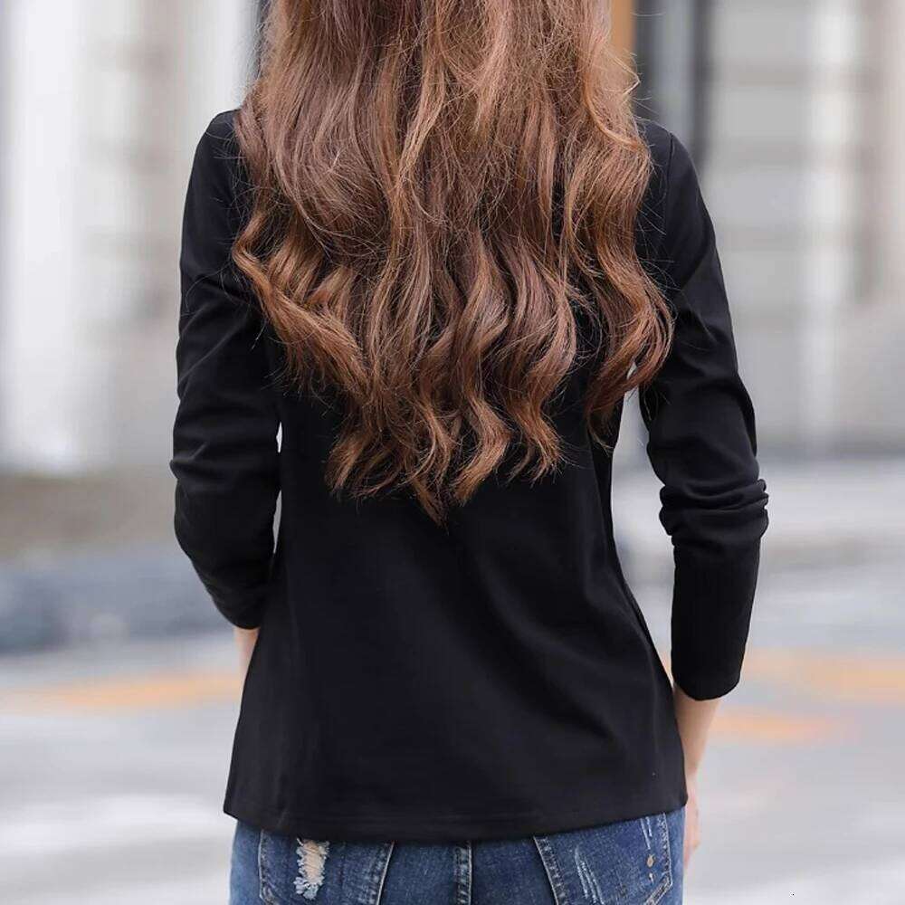 Korean Version Long Sleeved T-Shirt For Women's Summer New Fashionable Light Luxury Embroidered Lapel Sports Loose Casual Top