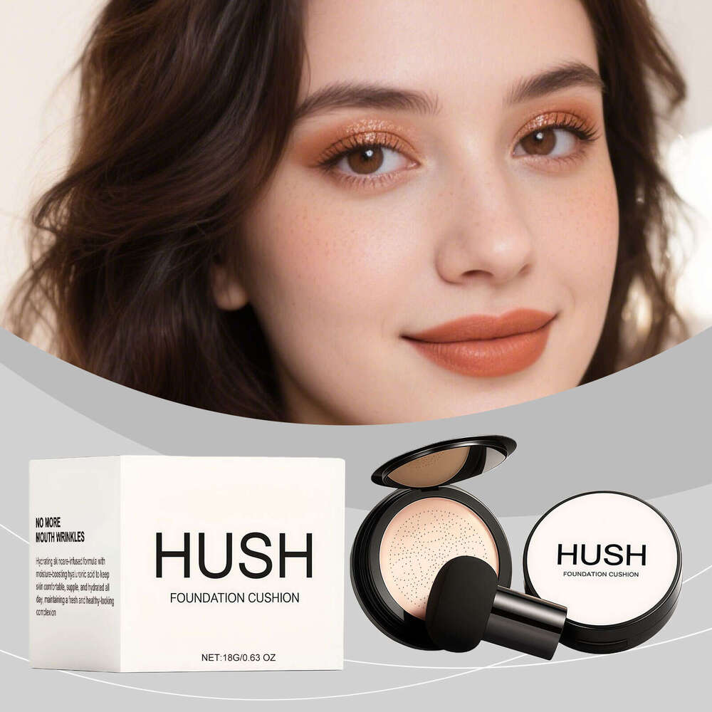 AMZ Ivory White Brightening Breathable Cushion Foundation Natural Flaw Correction Hydrating Bare Skin Beauty Long-lasting Base Makeup
